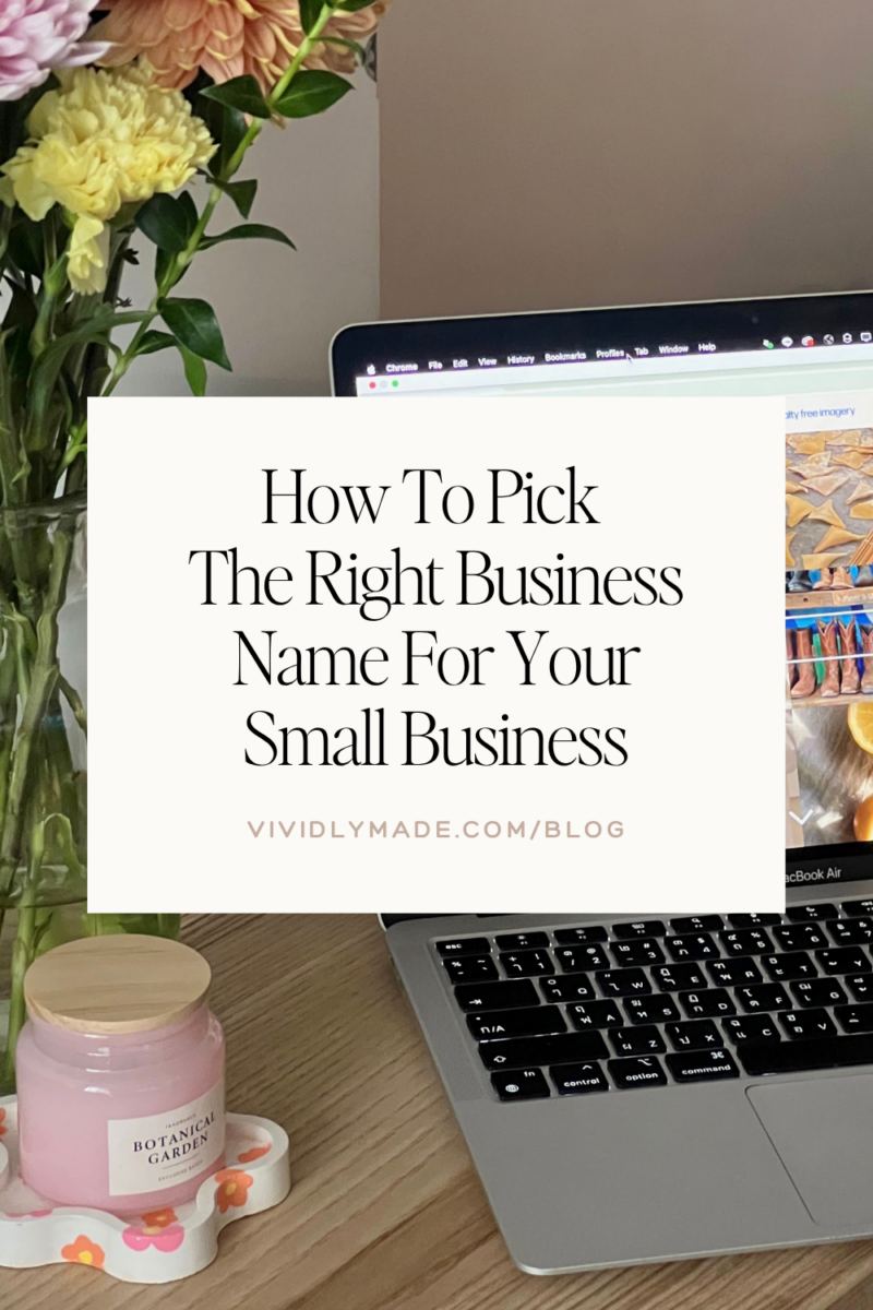 Picking Business Name For Your Small Business