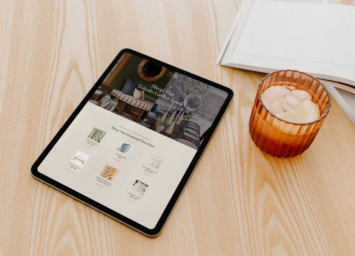 Showit Website Design for Toledo Geller